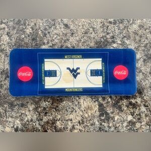 WVU West Virginia Mountaineers Basketball Court Collapsible Can Koozie